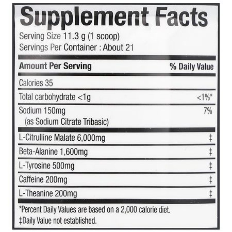 Pre-Workout Powder Green Apple 8.5 oz