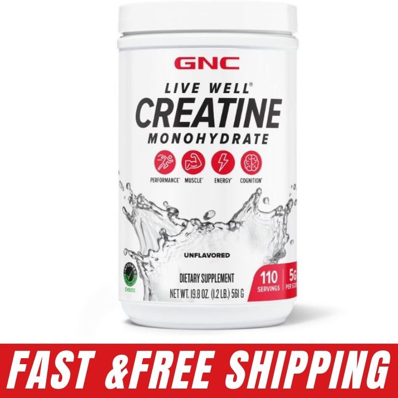 GNC Live Well Creatine Monohydrate, 1.2 lbs. Best Price