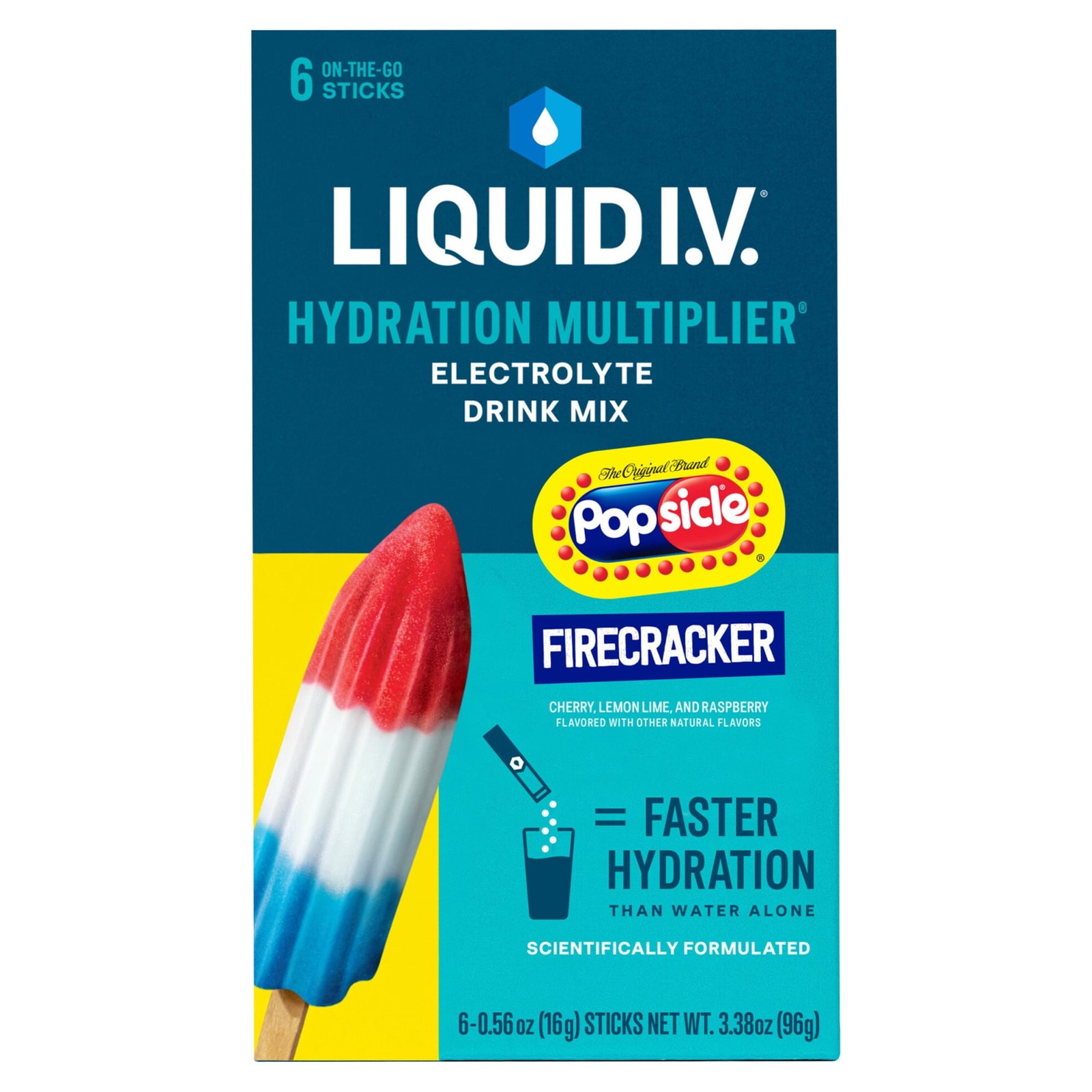 Firecracker Electrolyte Hydration Drink Mix Powder, 6 Count Packets FREE SIPPING