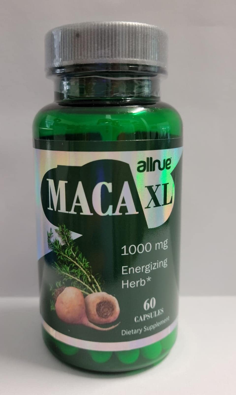 Maca Capsules Original Pill Shape Buttocks Bigger 60 Count (Pack of 1), Green