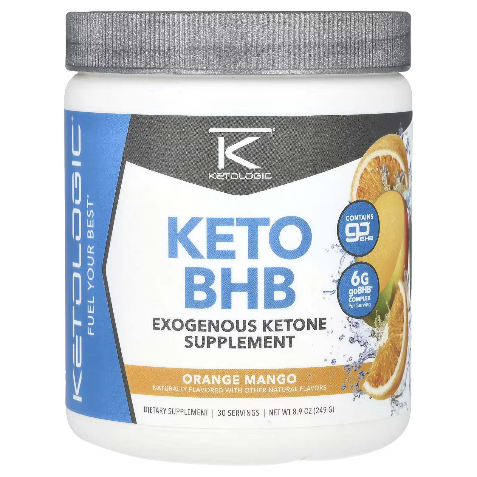 2 X KetoLogic, Keto BHB, Orange Mango, 8.9 oz (249 g)