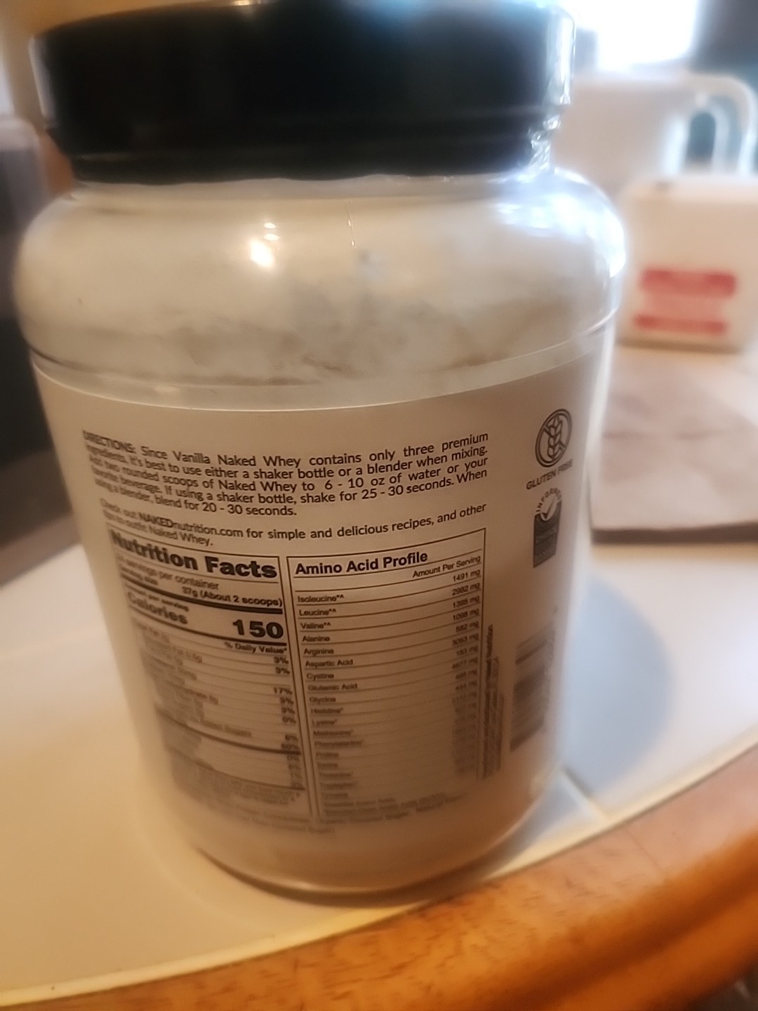 NAKED Whey Vanilla Protein Powder – Only 3 Ingredients -Grass Fed Whey Exp 10/27