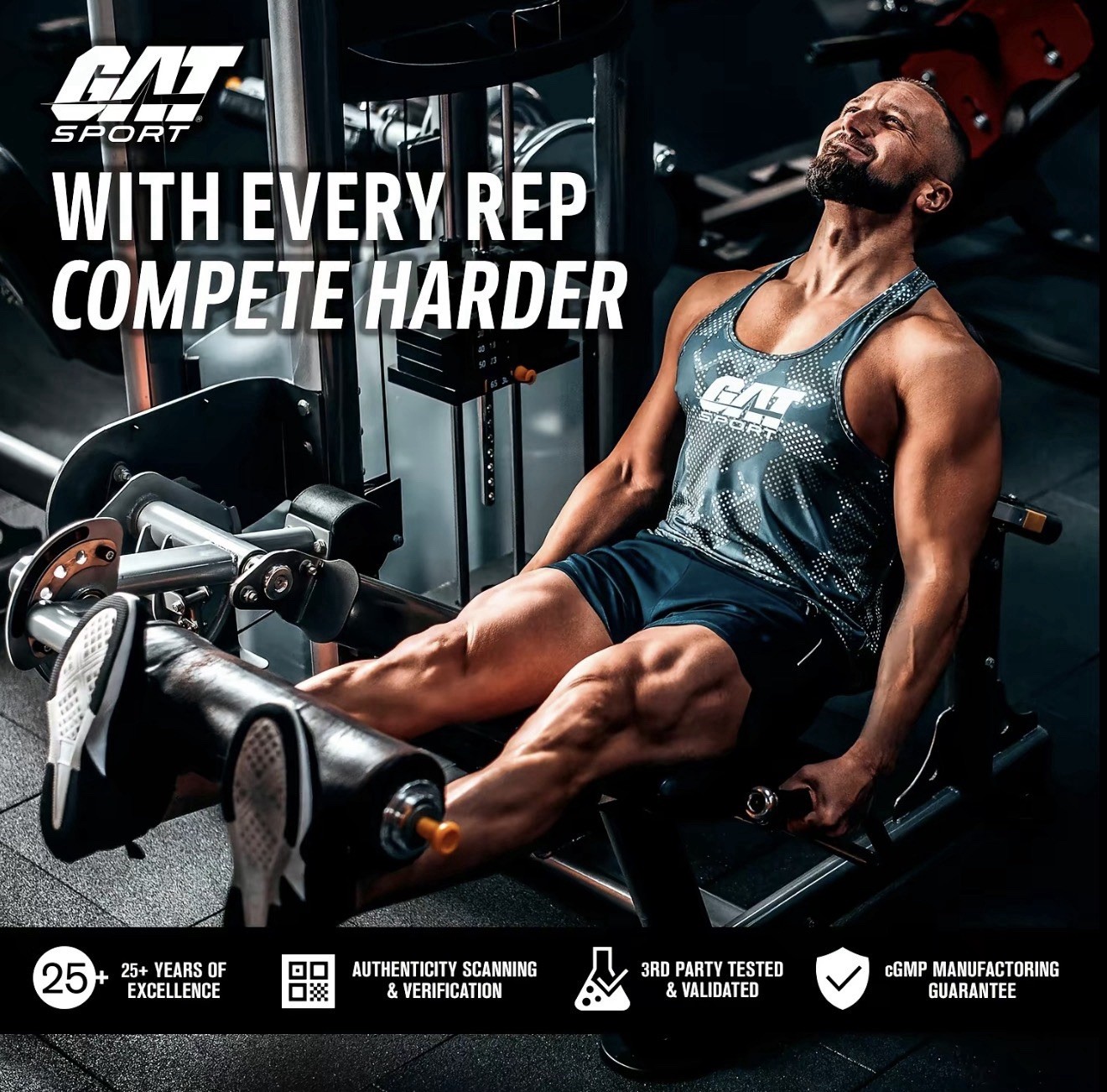 GAT Sport Nitraflex Sport Pre-Workout Powder Fruit Punch 20 Servings 10.74oz