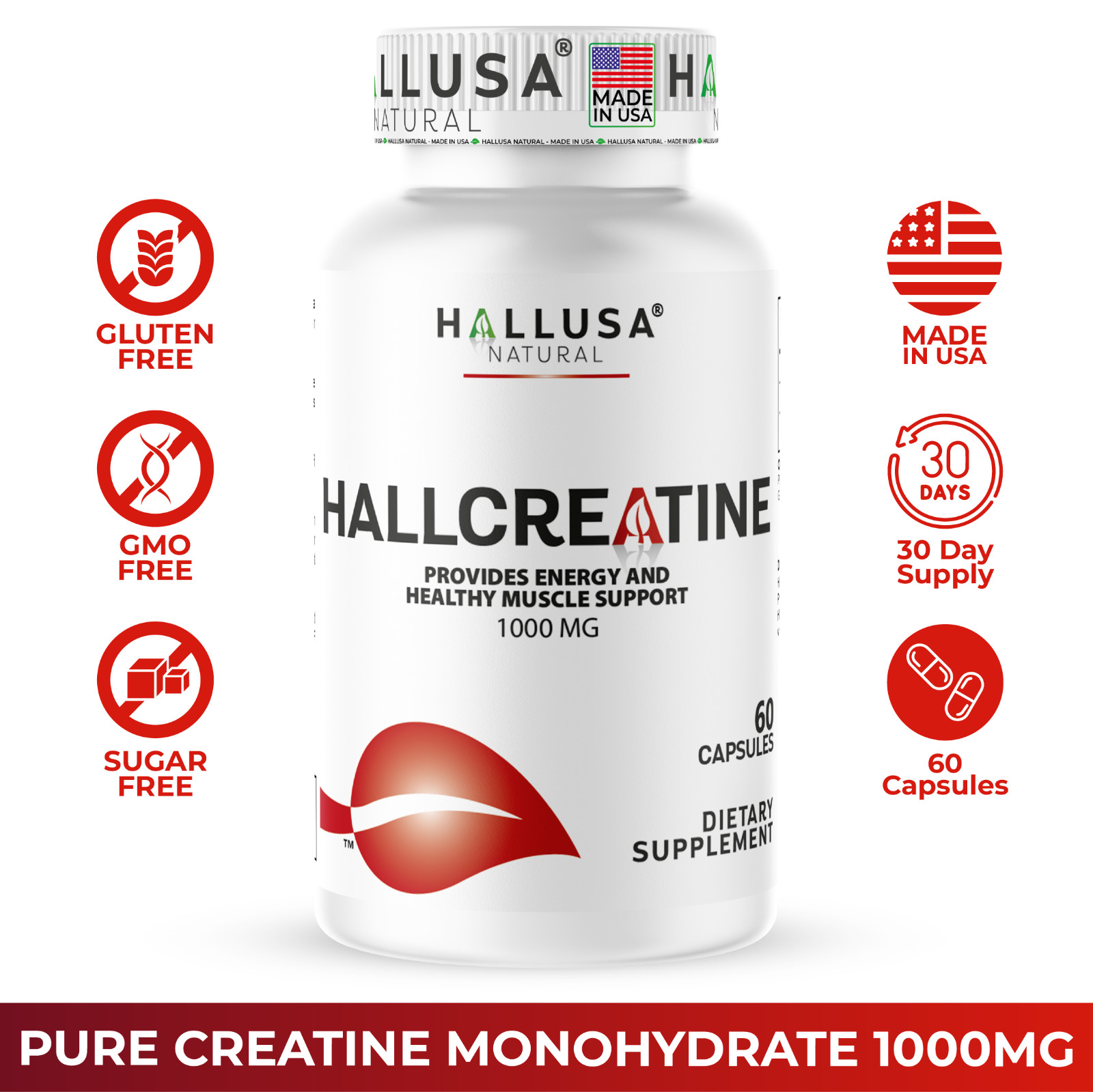 CREATINE & L-ARGININE 120 Capsules – Support Performance and strength in trainin