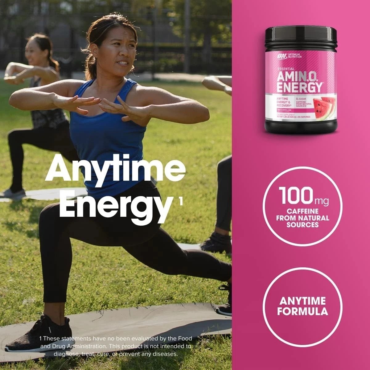 65 Servings Amino Energy-Pre Workout w/ Green Tea,BCAA,Amino Acids,Keto Friendly