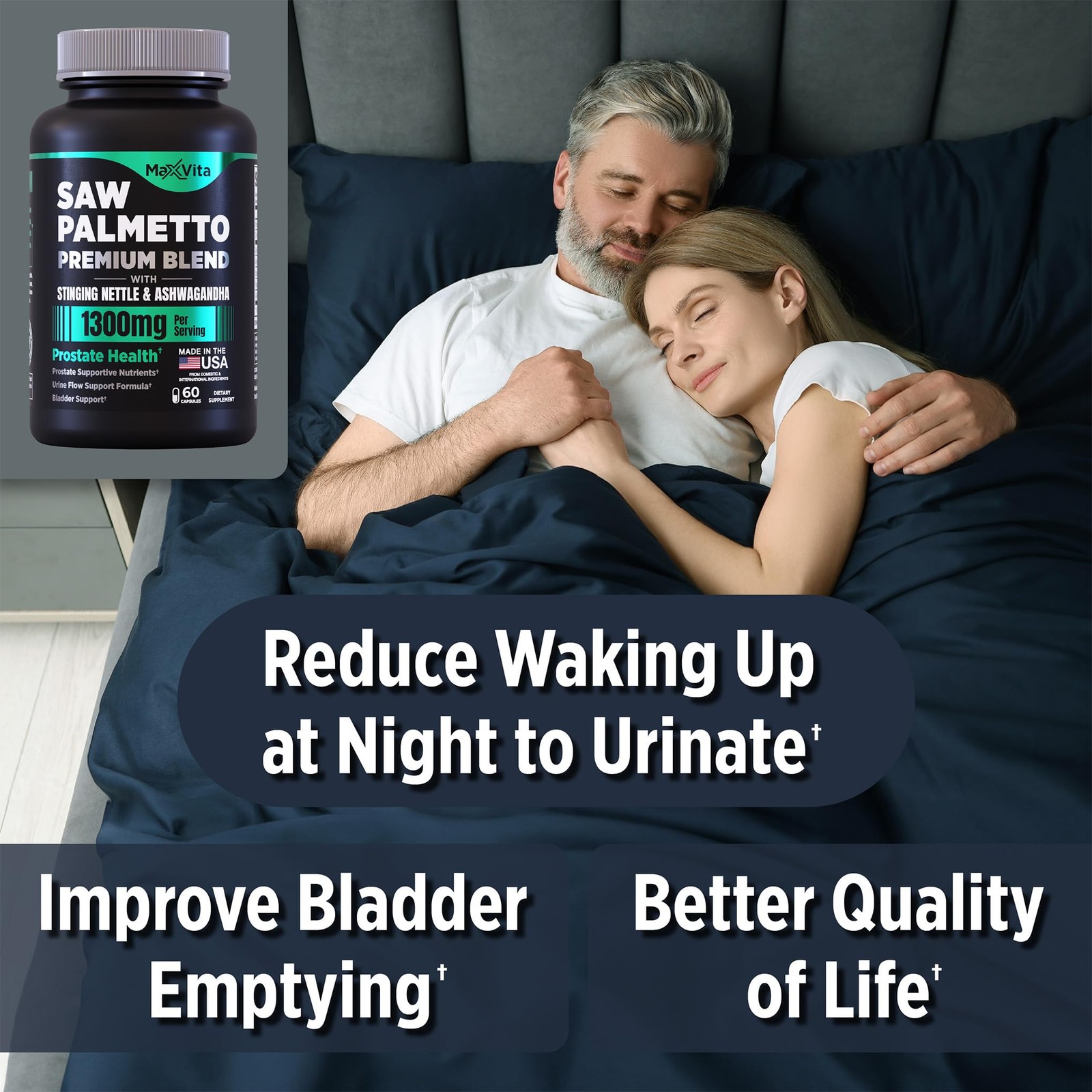 MaxVita Prostate Premium – Saw Palmetto for Men, 60 Count (Pack of 1)