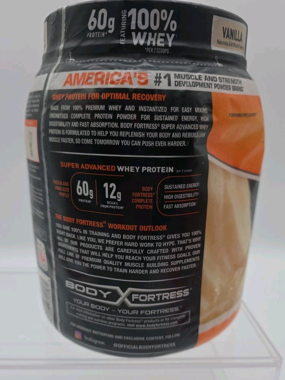 Body Fortress Super Advanced Whey Protein Vanilla 1.74 lb Exp 11/26 Sealed