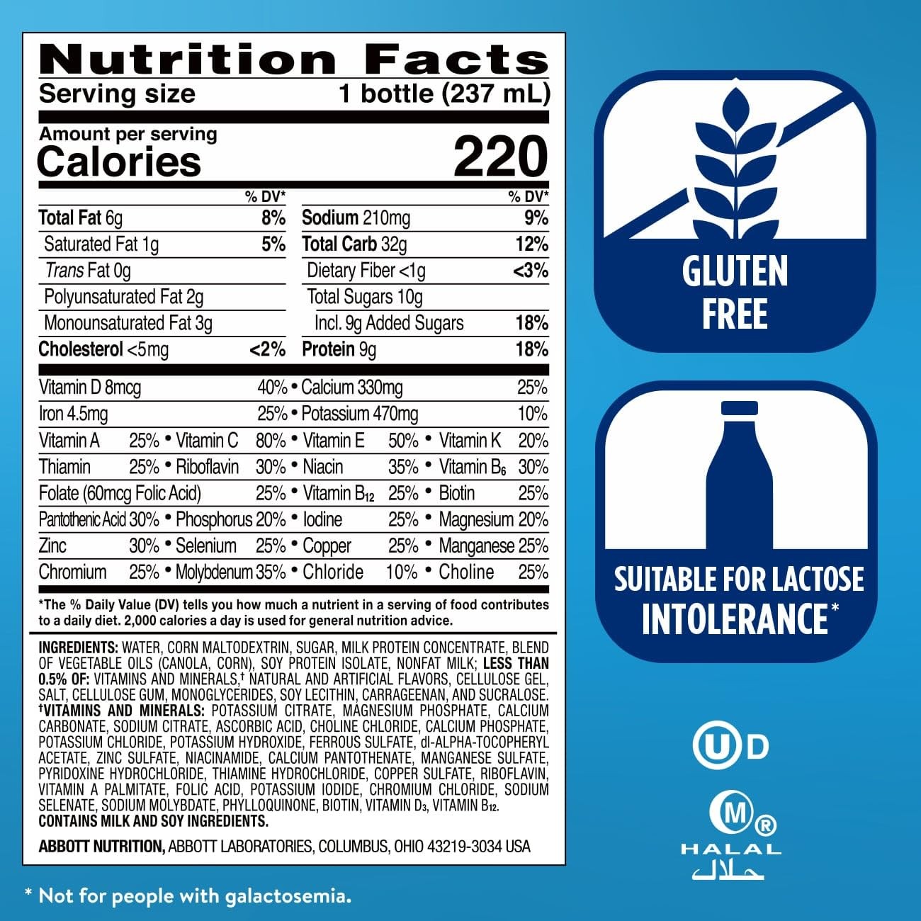 Ensure Original Butter Pecan Nutrition Shake | 8 Fl Oz (Pack of 24), Brown