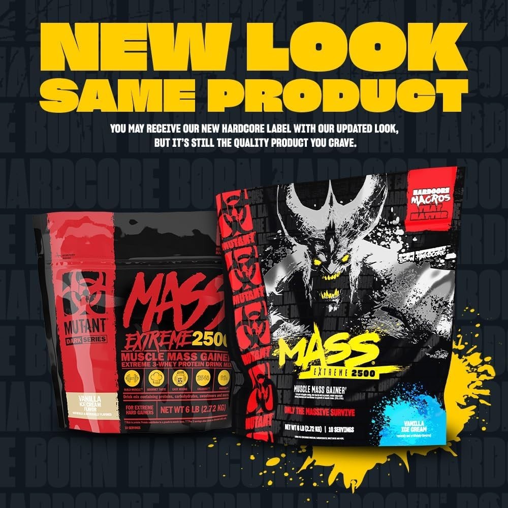 Mutant Mass Extreme Gainer – Whey Protein Powder – Build Muscle Size and Stre…