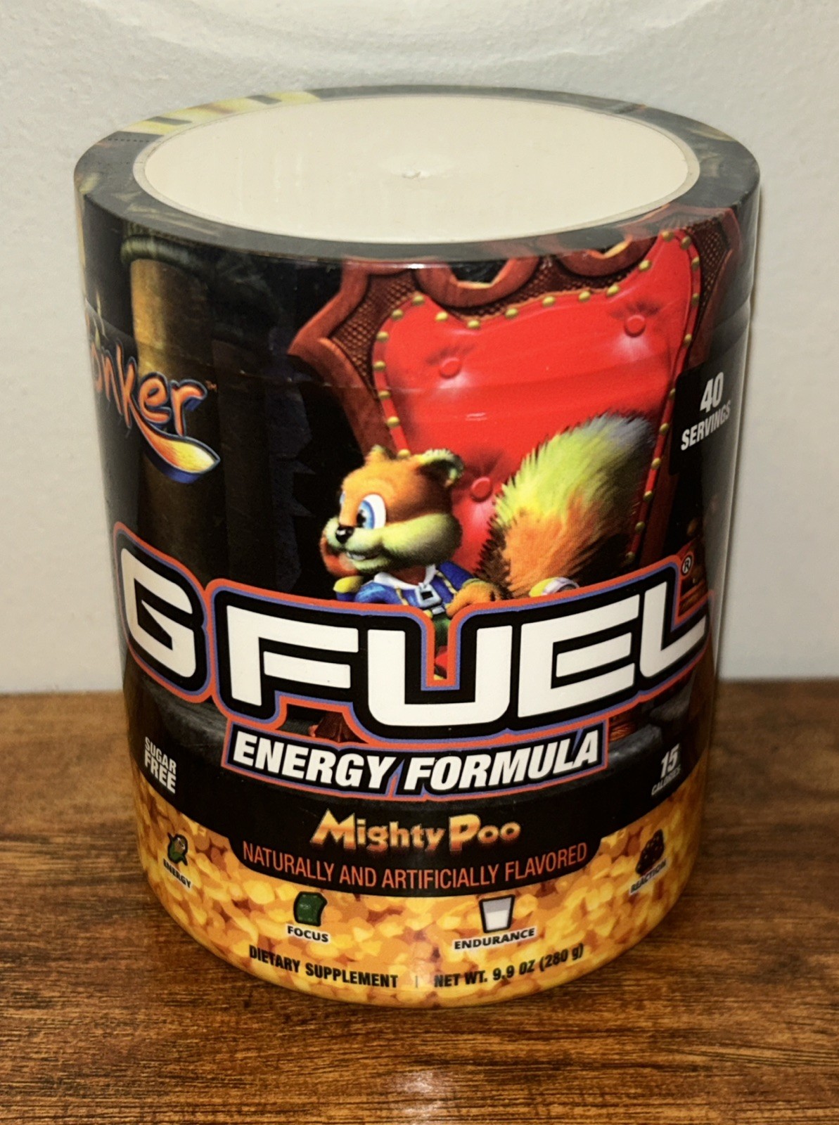G FUEL Conker’s Bad Fur Day: Mighty Poo Energy Formula (40 Servings) Exp 2028