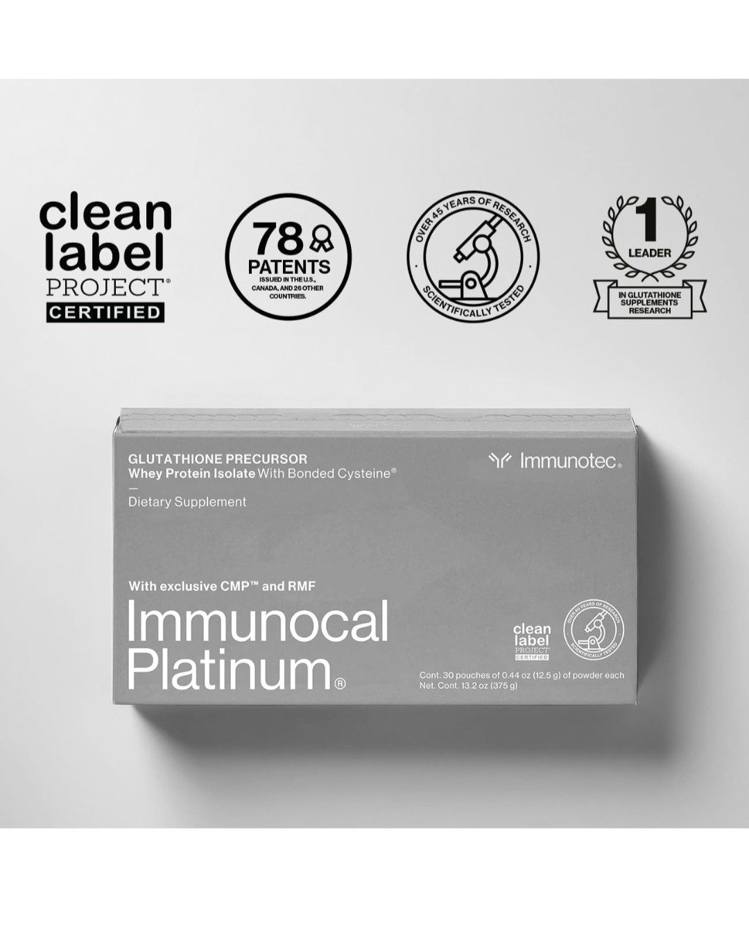 Immunocal PLATINUM (30 Pouches) – Glutathione Percusor -Boosts Immune System
