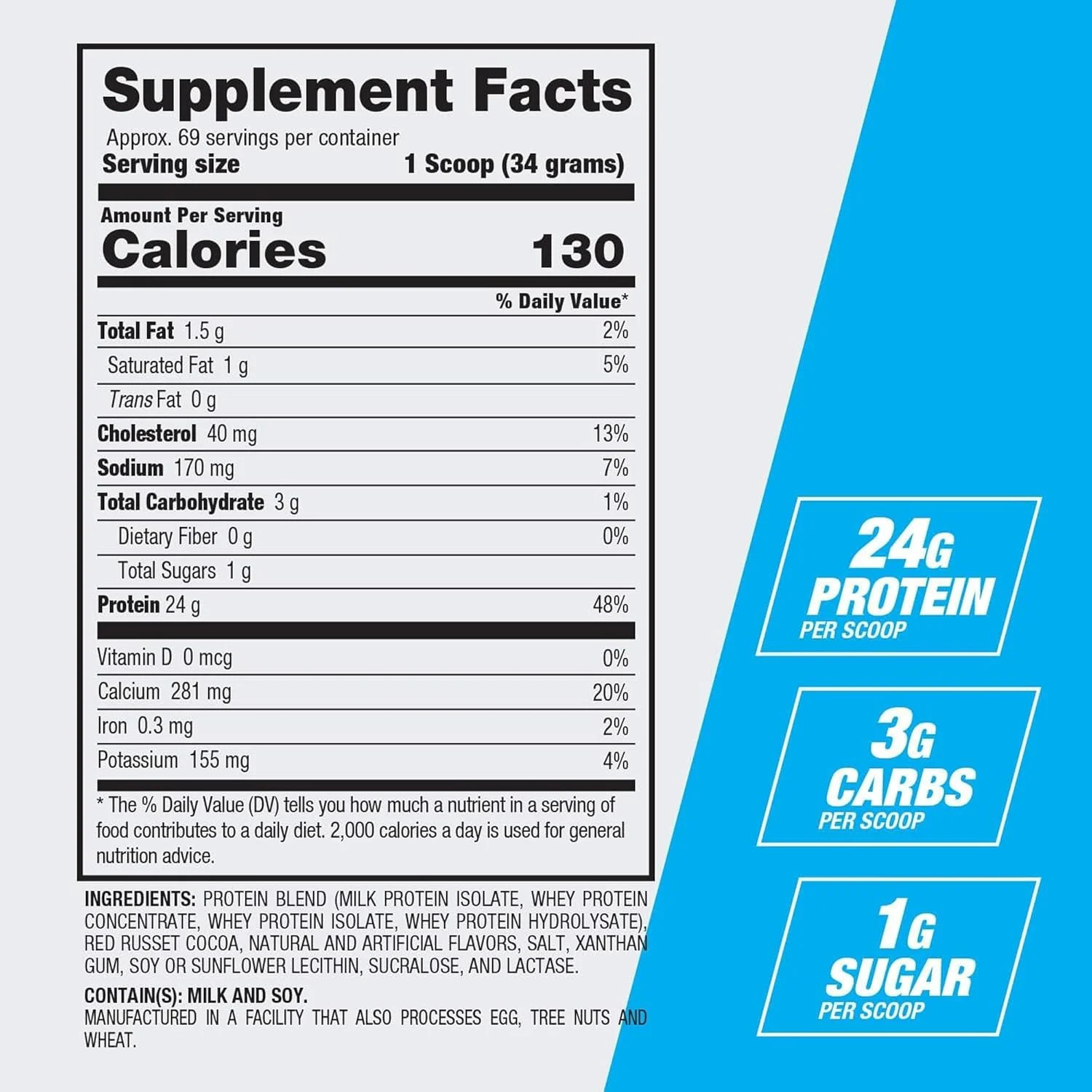 Best Protein Powder, 100% Whey Blend for Muscle Growth & Recovery, Vanilla Swirl