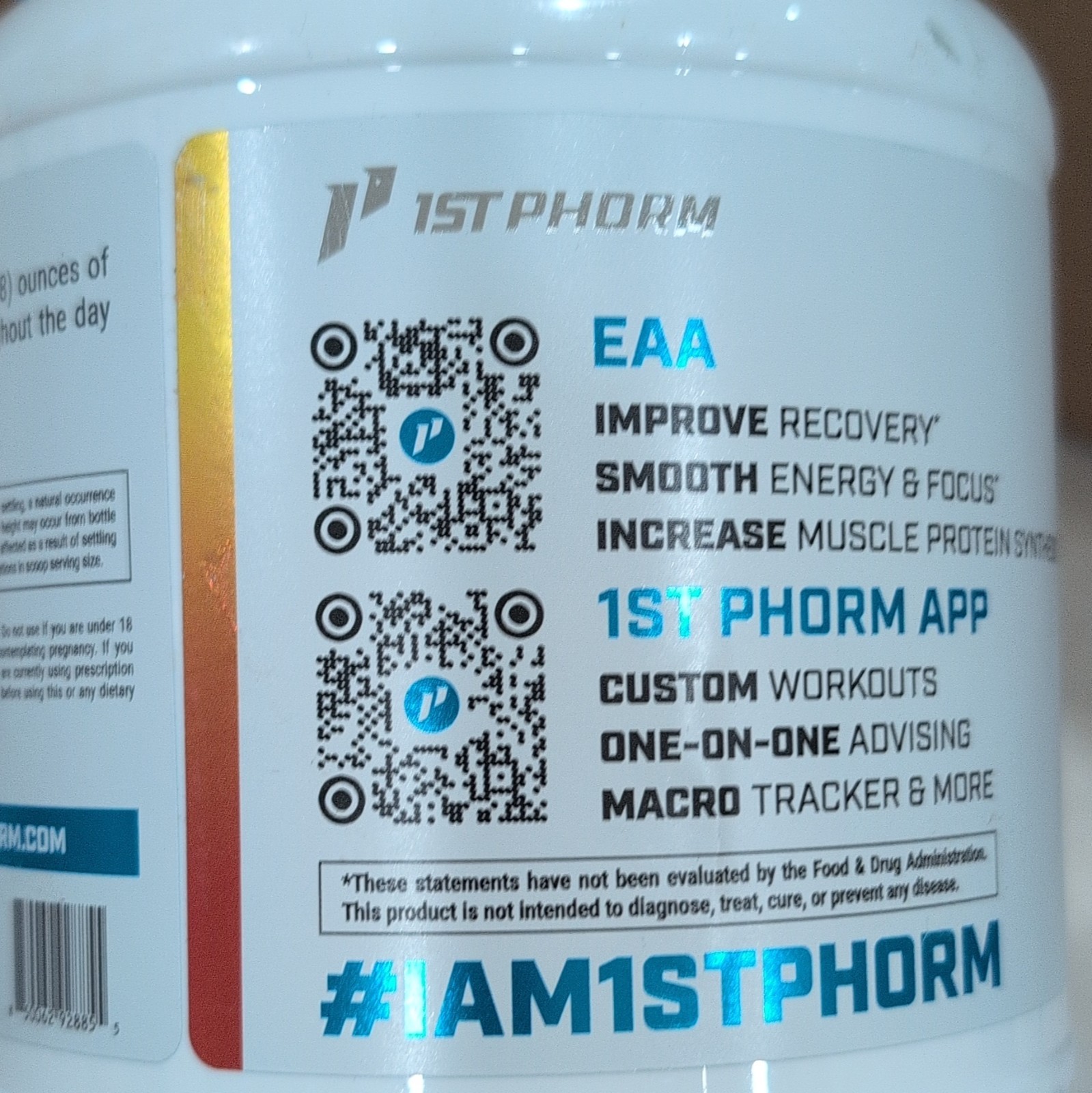 1st Phorm EAA Powder Tropical Mango Gluten Free 60 Servings 1.43 lb