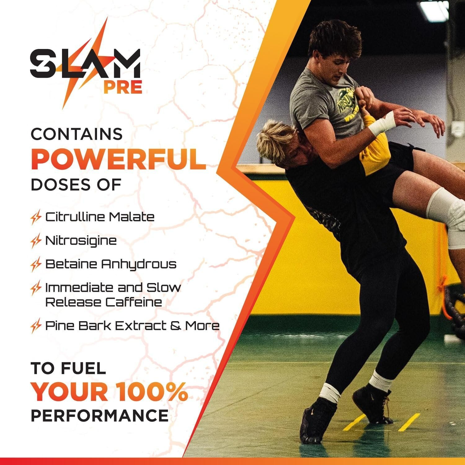 Slam Fuel Slam Pre Workout Powder Fully Dosed Increased Endurance/Energy
