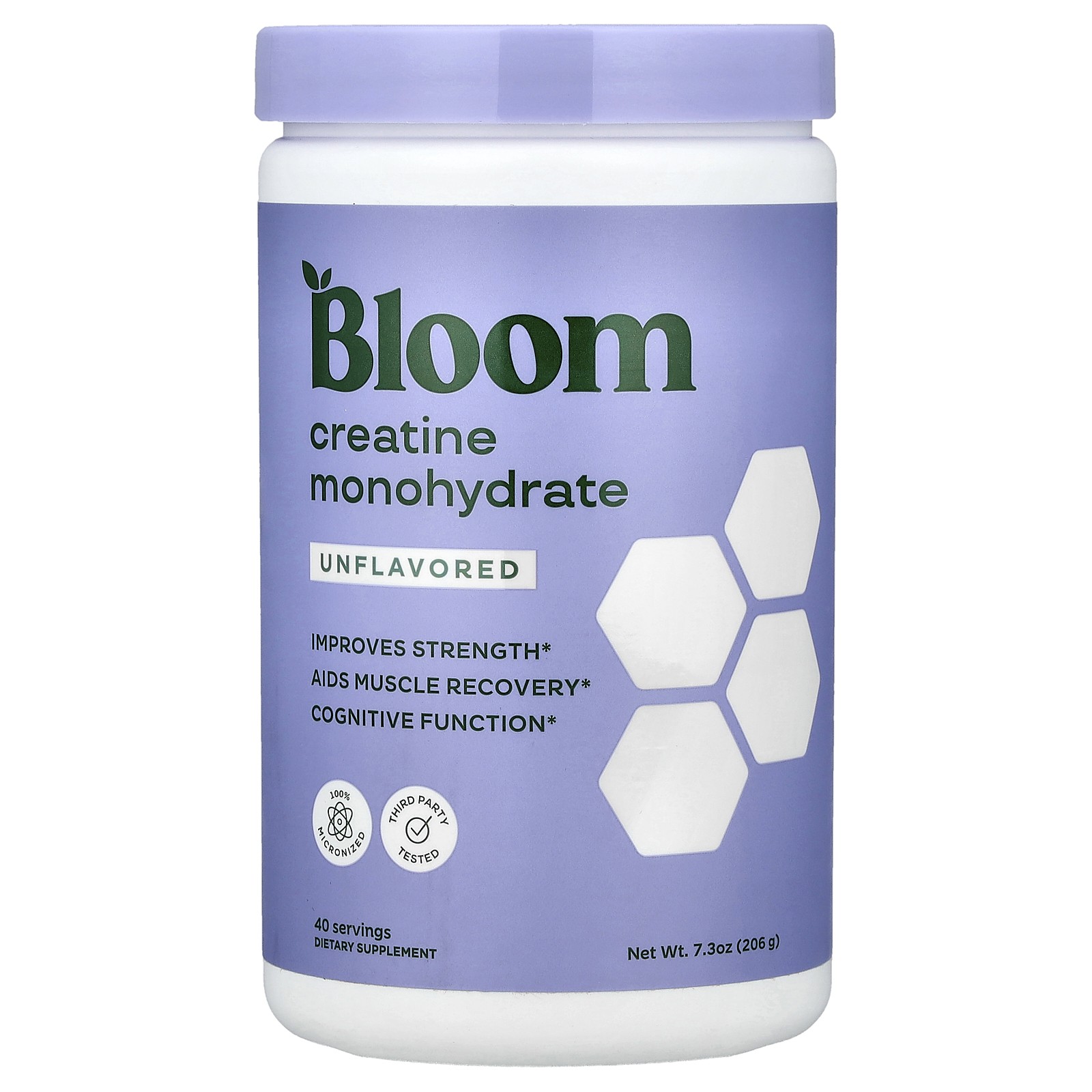 Creatine Monohydrate, Unflavored, 7.3 oz (206 g)