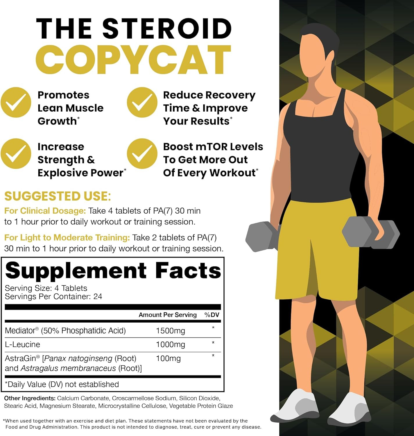 PA(7) Phosphatidic Acid Muscle Builder Top Natural Muscle Builder – Boost Mtor |