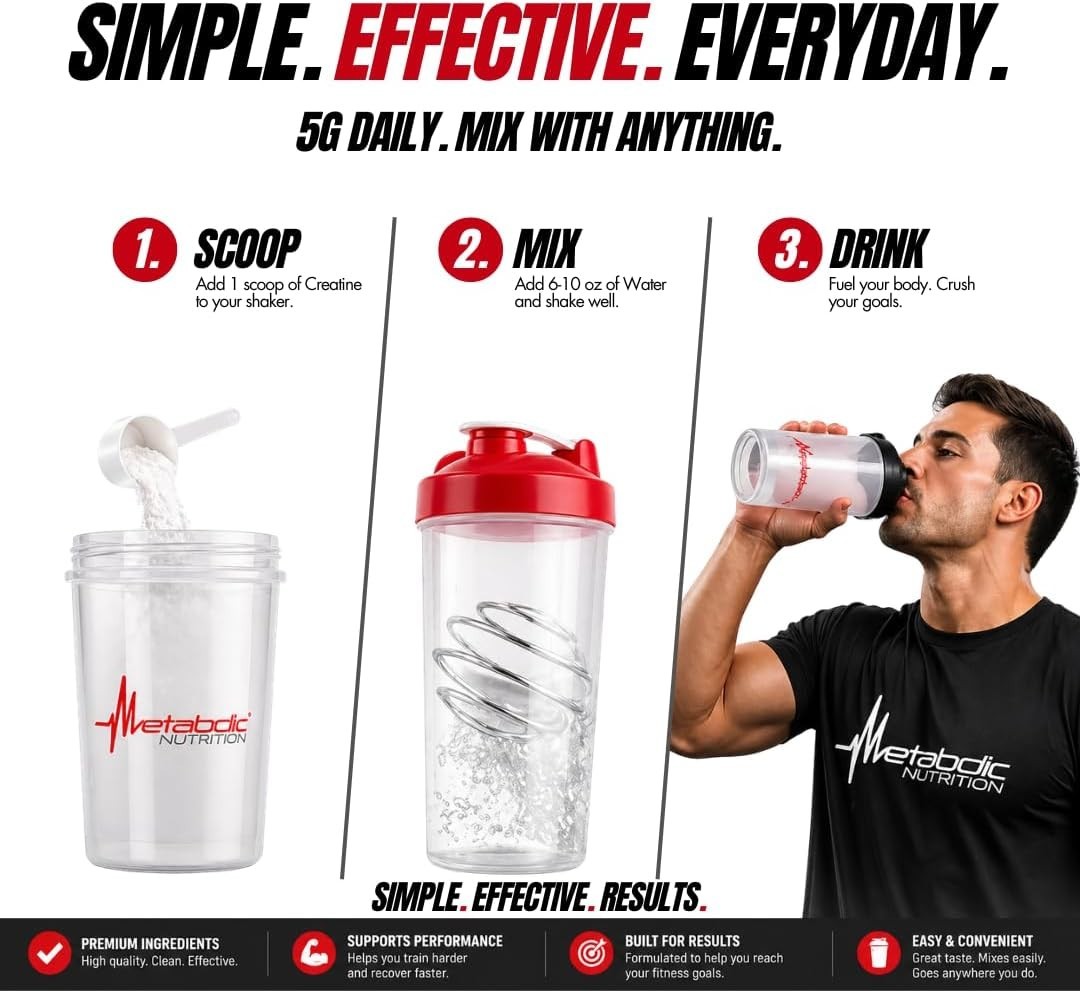 Creatine Monohydrate 100g Powder Unflavored 20 Servings GMP