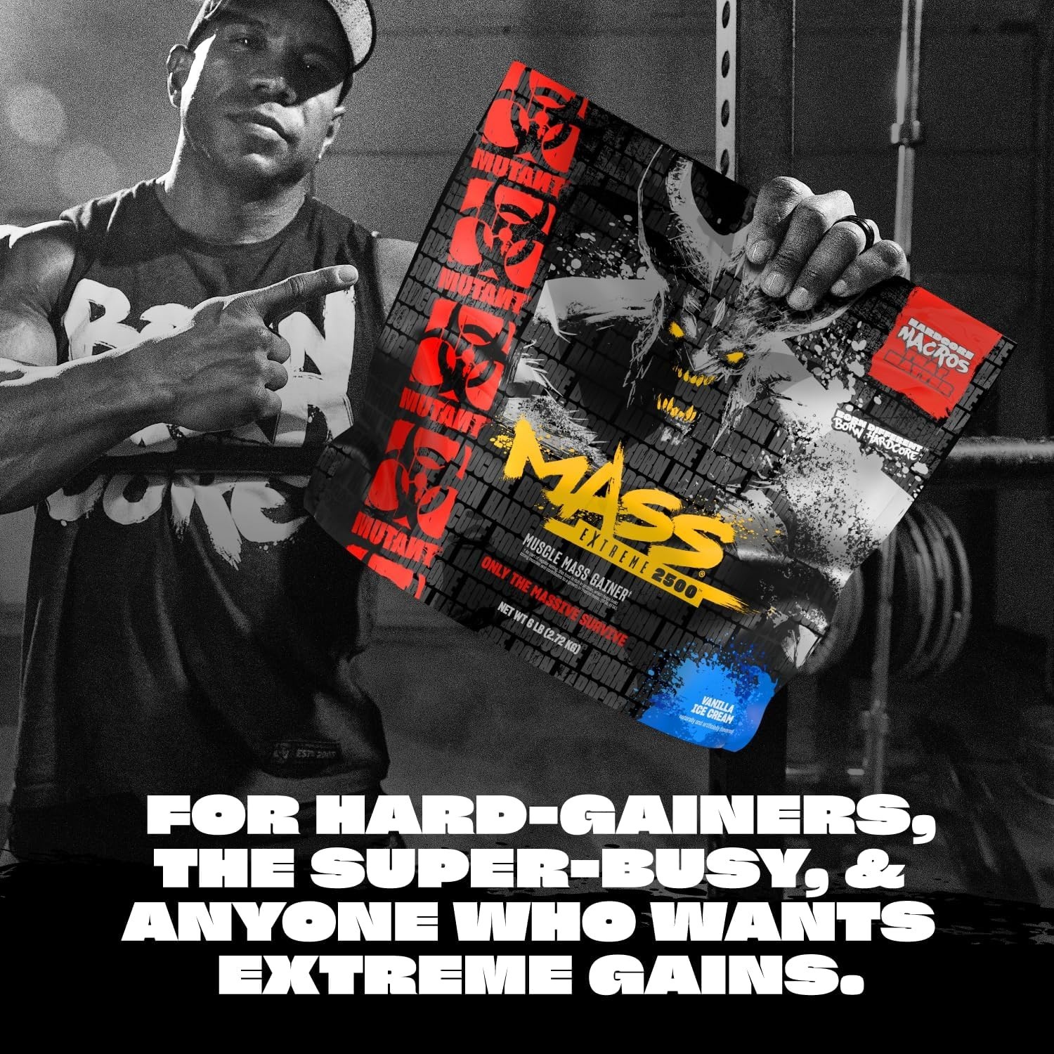 Mutant Mass Extreme Gainer – Whey Protein Powder – Build Muscle Size and Stre…