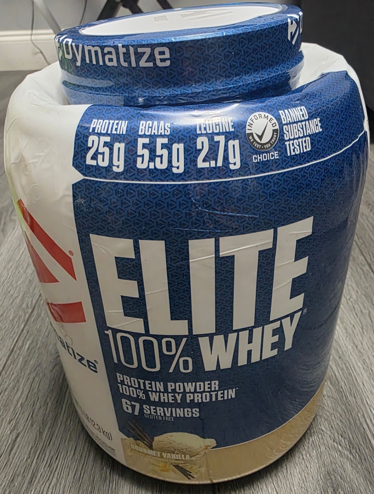 Dymatize Elite 100% Whey Protein Powder, 5 Pound, Gourmet Vanilla