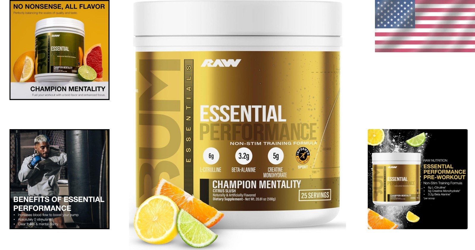 Champion Mentality Non-Stim Pre-Workout Powder – , Focus & Endurance