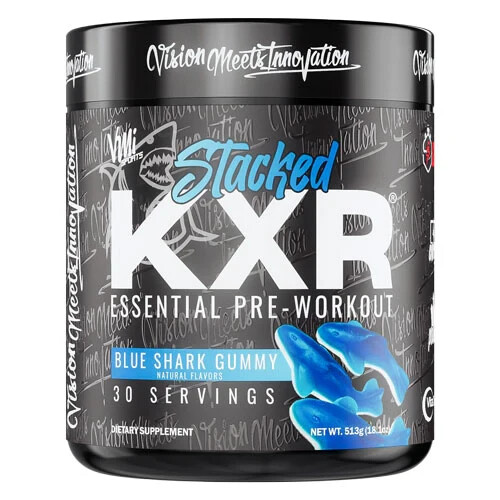 VMI Sports KXR Stacked Pre Workout 30 Servings Blue Shark Gummy