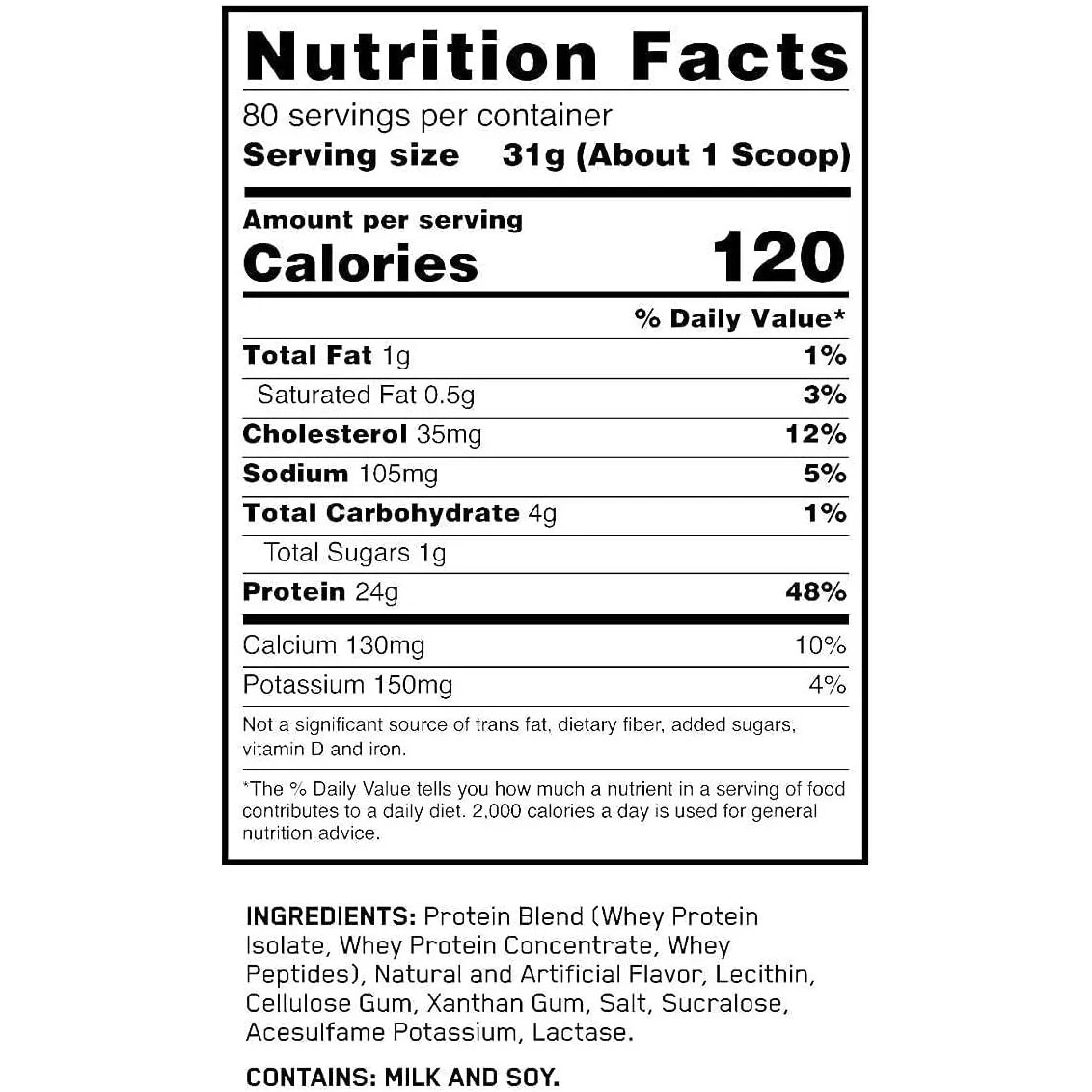 Optimum Nutrition Gold Standard 100% Whey Protein , Vanilla Ice Cream, 5.4 lbs