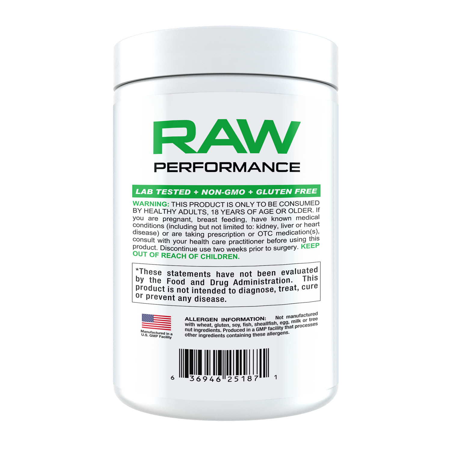 INNOVAPHARM RAW PERFORMANCE CREATINE Professional Grade 100 Servings Unflavored