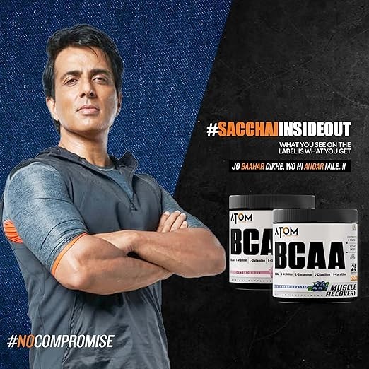 AS-IT-IS ATOM BCAA 250g with L-arginine,L-Carnitine,L-Citrulline Energy Burst&At