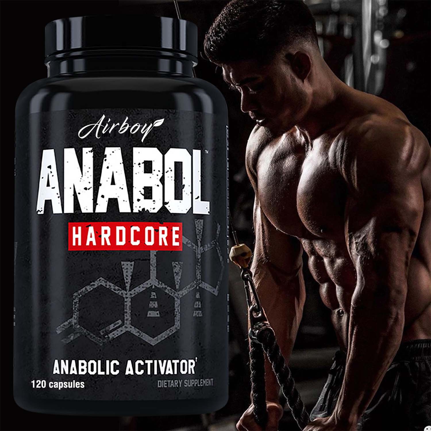 120pcs Anabolic Activator- Muscle Builder,Testosterone Booster, Energy Endurance