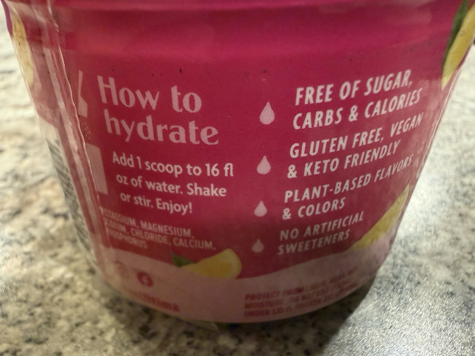 Ultima Replenisher Electrolyte Powder Pink Lemonade 30 Servings 3.5 oz