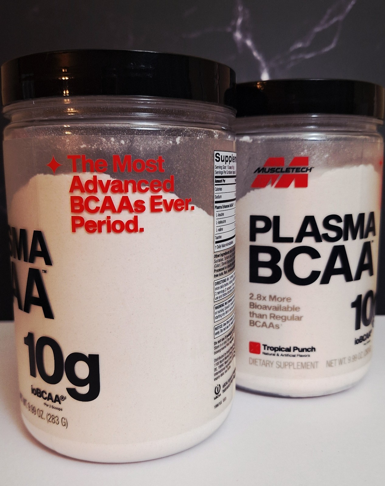 2 Tubs MuscleTech Plasma BCAA, Fruit Punch, 30 Serv, Fast Absorption, 05/2028✨️