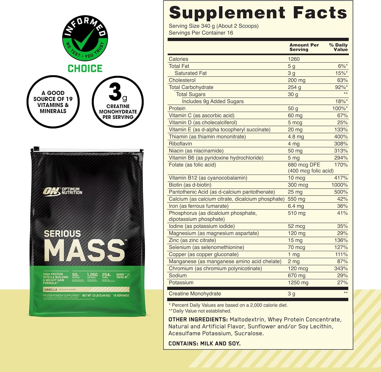 SERIOUS MASS – High-Protein Weight Gain Powder