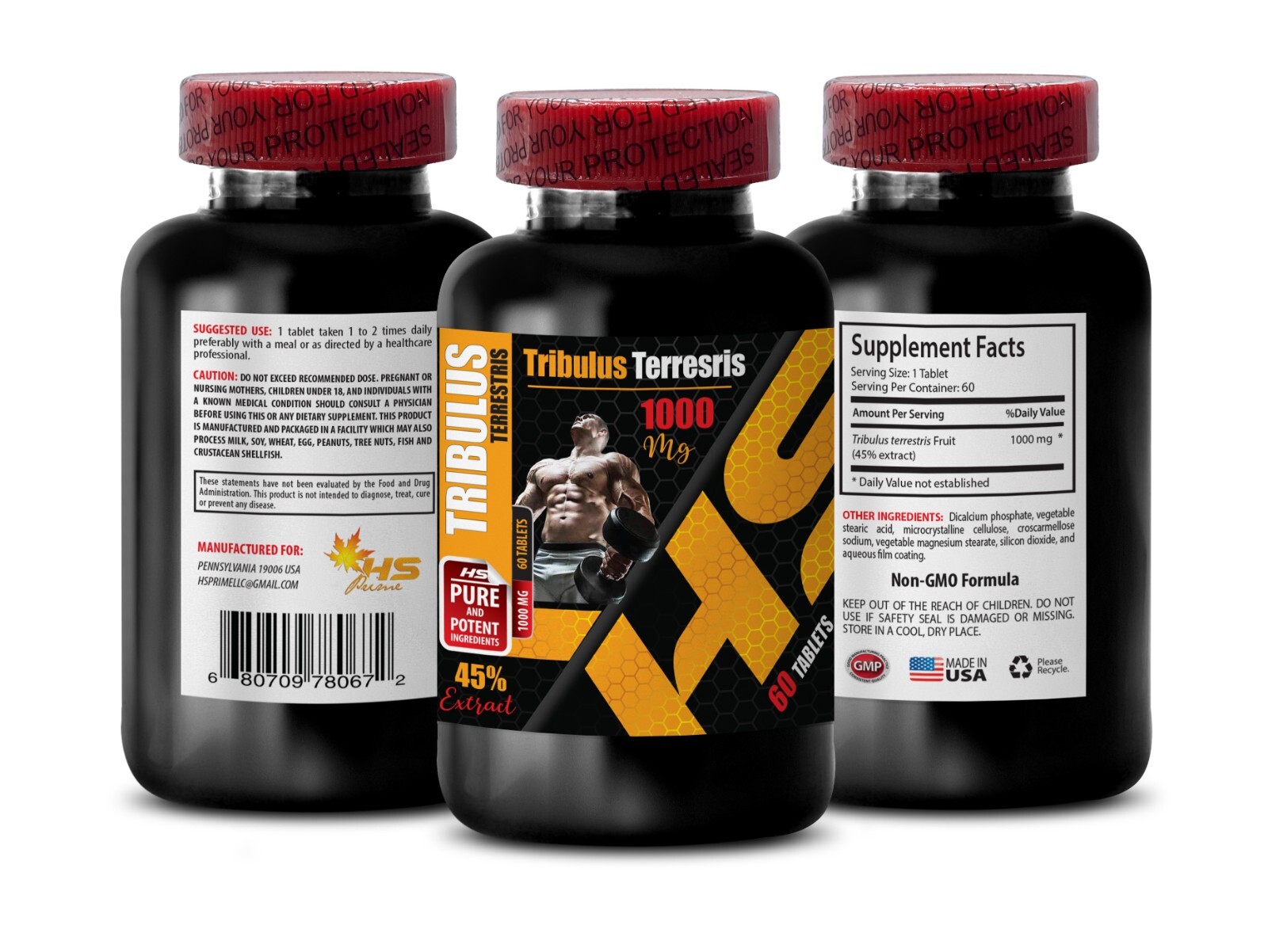 bulgarian tribulus – TRIBULUS TERRESTRIS 1000mg – pre workout women – 1 Bottle