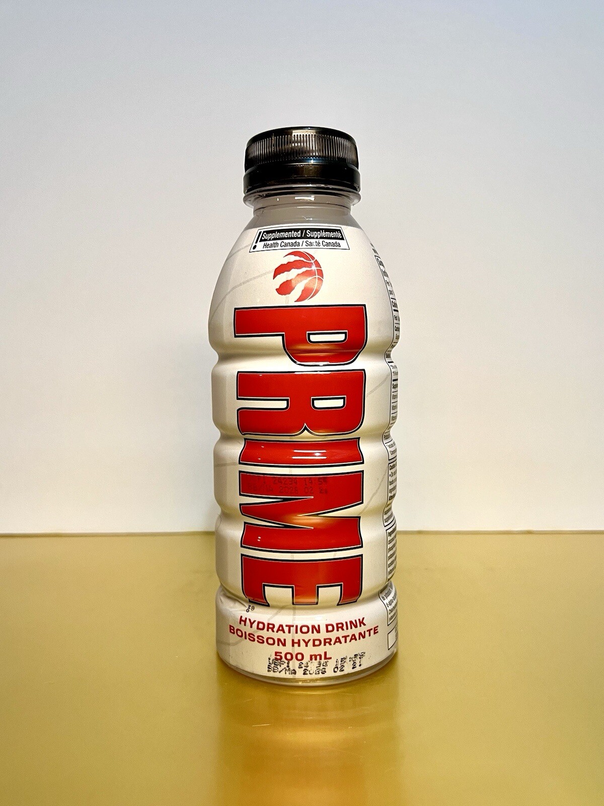 〽️New Exclusive White & Red Toronto Raptors PRIME Hydration Bottle Drink 500ml