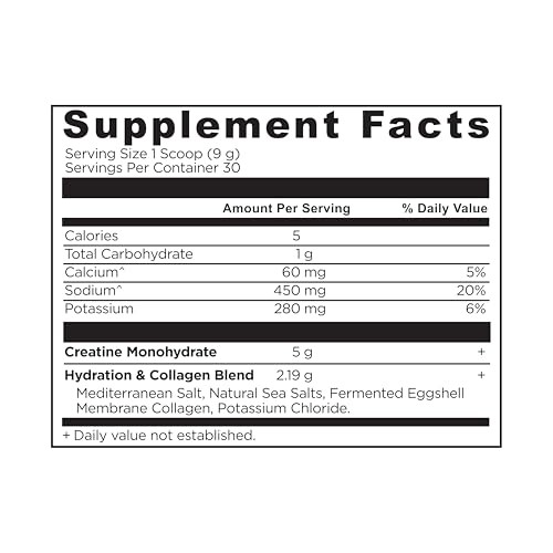 Creatine Collagen Electrolytes Lemon 30 Servings Women
