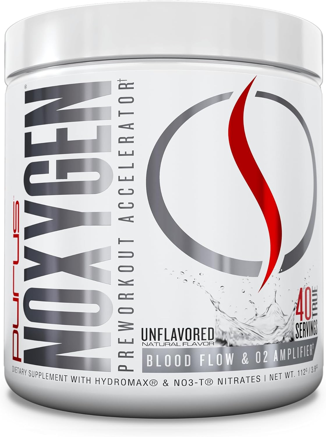 Purus Labs Noxygen Powder Pre-Workout Accelerator | Nitric Oxide Booster & Oxyge
