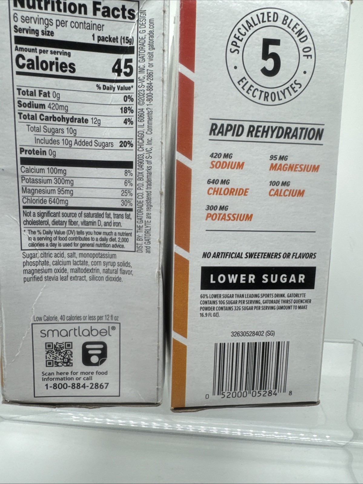(3) Gatorlyte Rapid Rehydration Electrolyte Cherry Lime Orang Drink Mix Gatorade