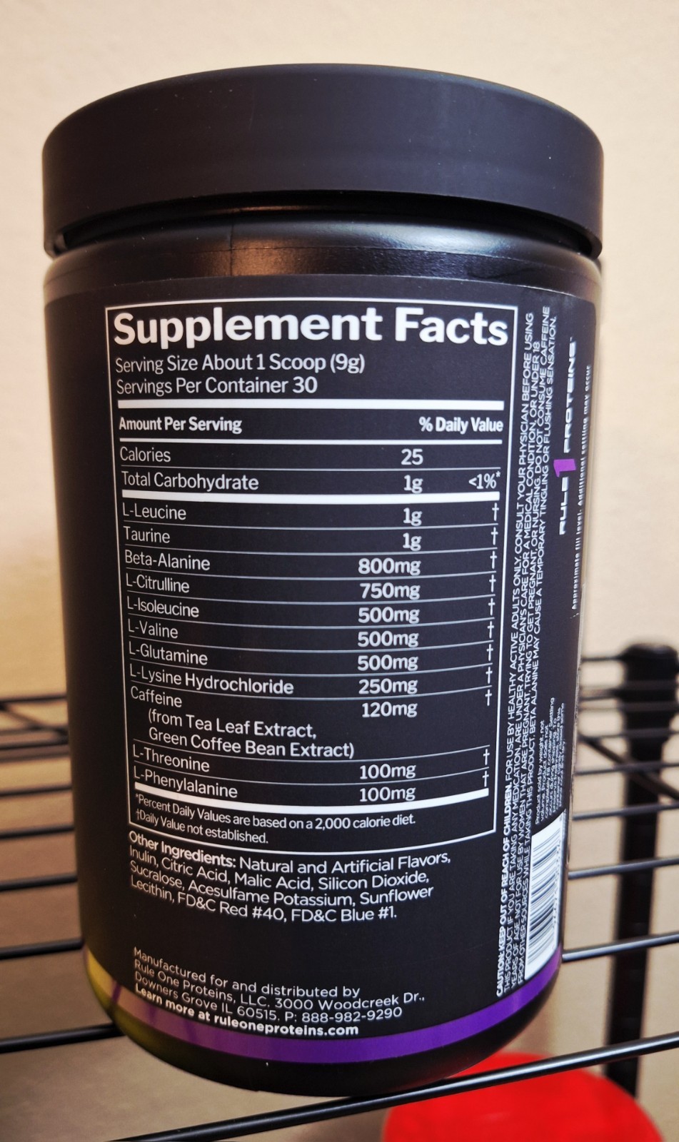 2 Tubs Rule One Energized Amino, Grape 🍇, 30 Serv, 120mg caffeine, 06/2027✨️