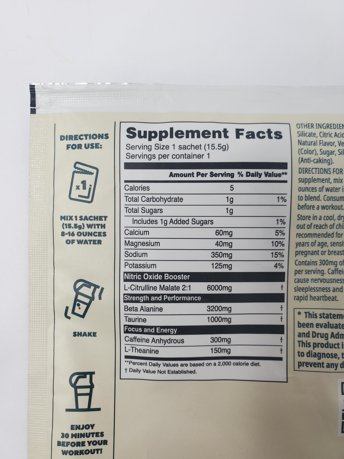 10pk Myprotein Origin Pre-Workout Strawberry 0.5 Oz Sachets 300mg exp 8/26