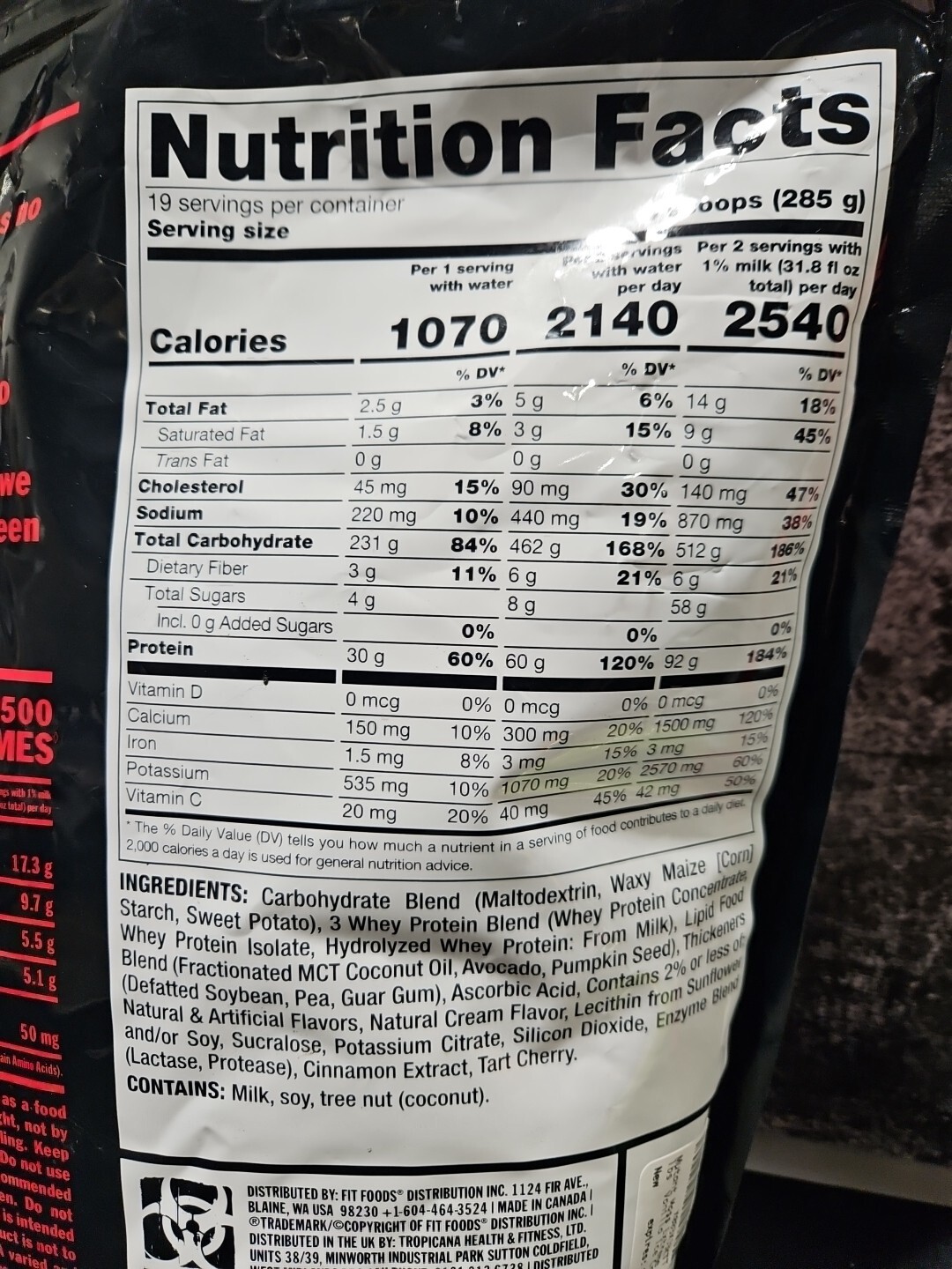 Weight Gainer Protein Powder – Mass Builder for Bulking and Lean Mas usa.