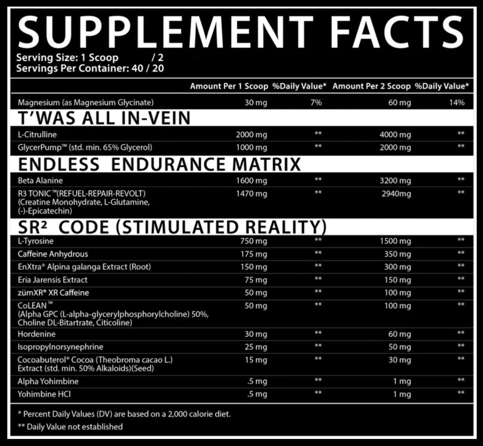 PRE-WORKOUT – DVST8 – Black Nebula [13.43oz] EX 04/25