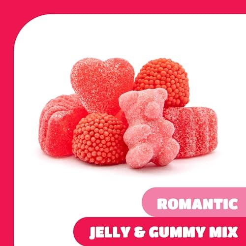 Gummy Candy Mix – Pink Candy Assortment, Fruit Flavors – 2 Lb Pack | Tutti