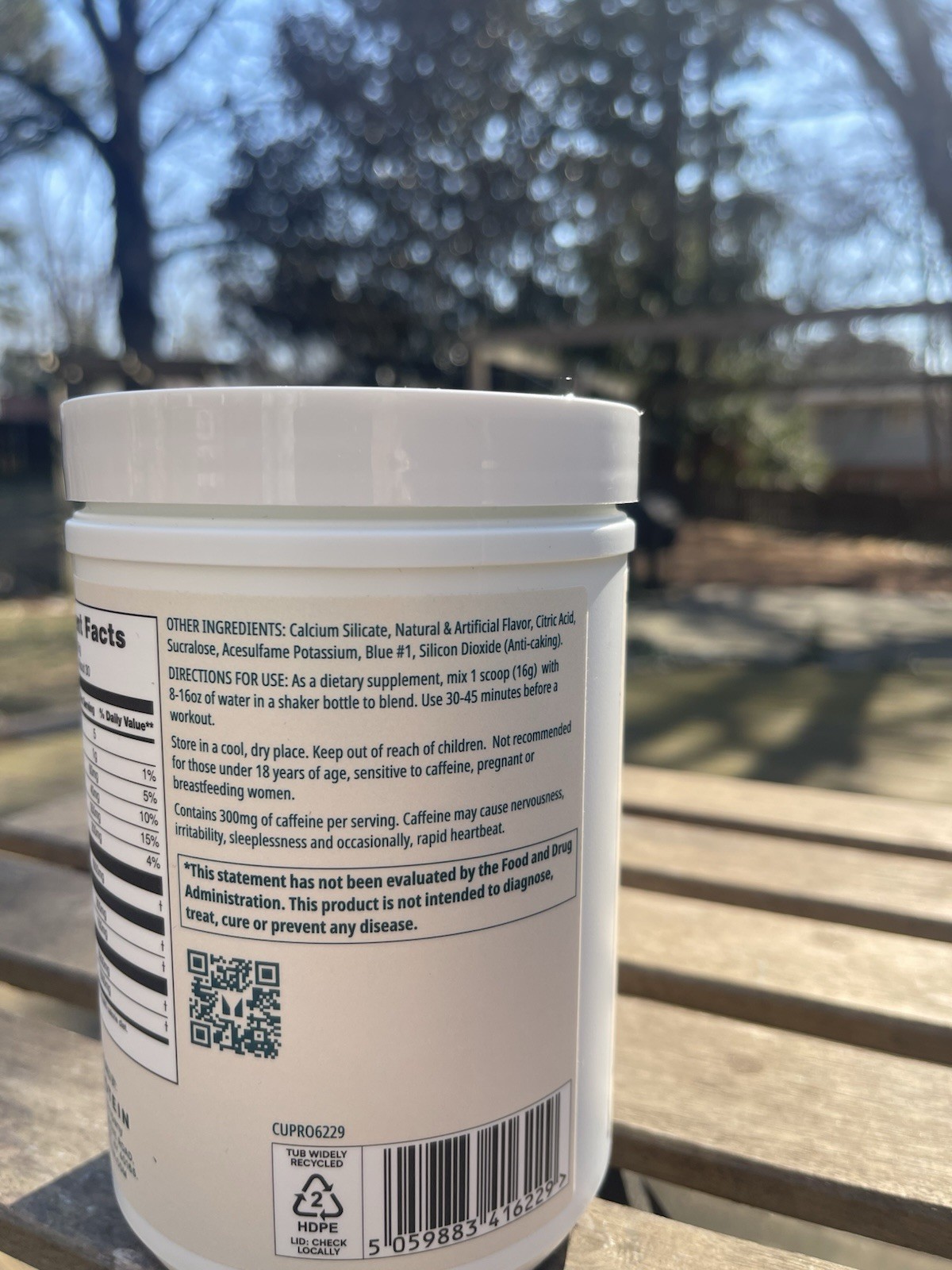 NEW – Myprotein ORIGIN Pre-Workout Powder BLUE RASPBERRY – 1.07 Lbs. 10/2026