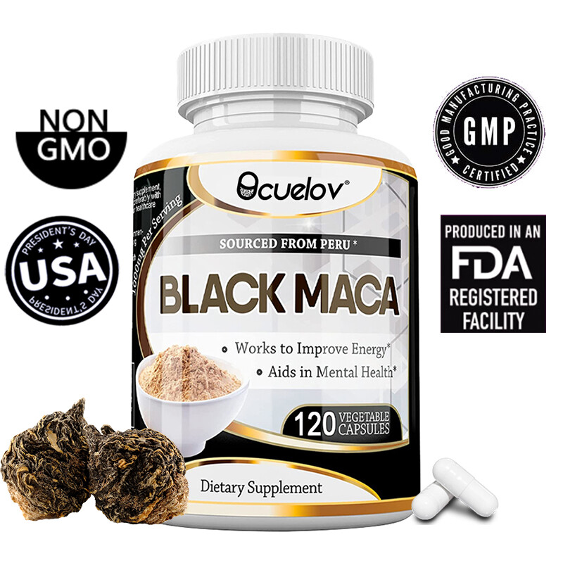 Black Maca Capsules Support Increased Energy* Mental Health
