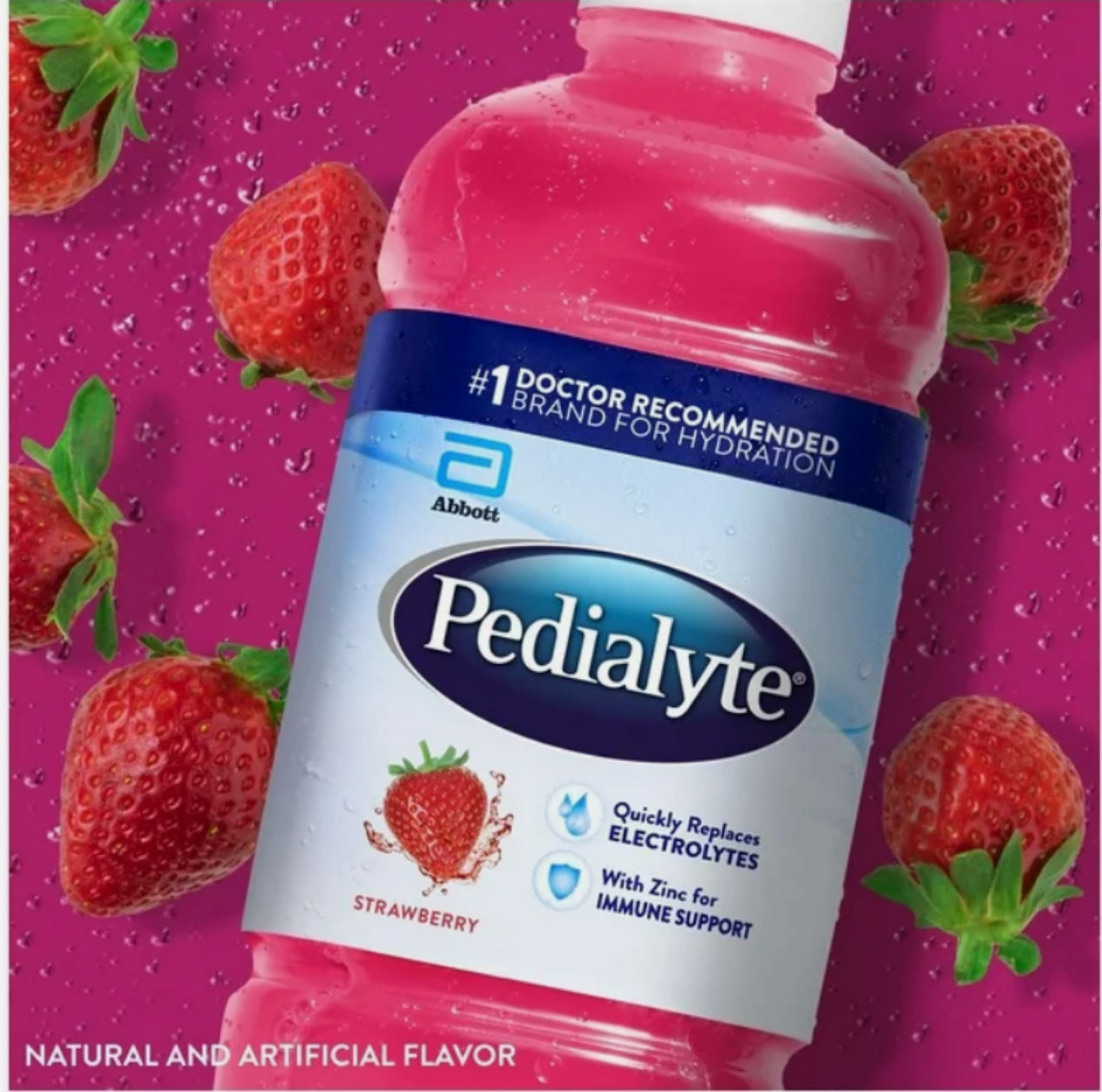 4 Pack Pedialyte Electrolyte Drink 33.8oz 1L Hydration Solution Choose Flavor N