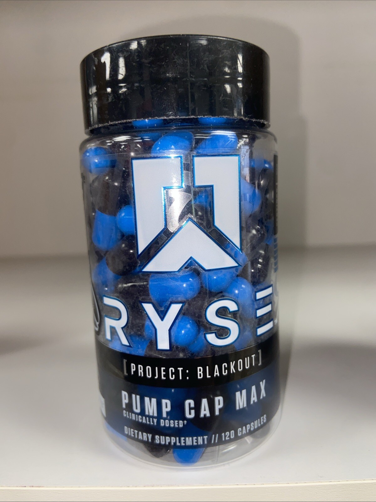 RYSE Pump Cap Max Nitric Oxide Vasodilator 120 Capsules Clinically Dosed NEW