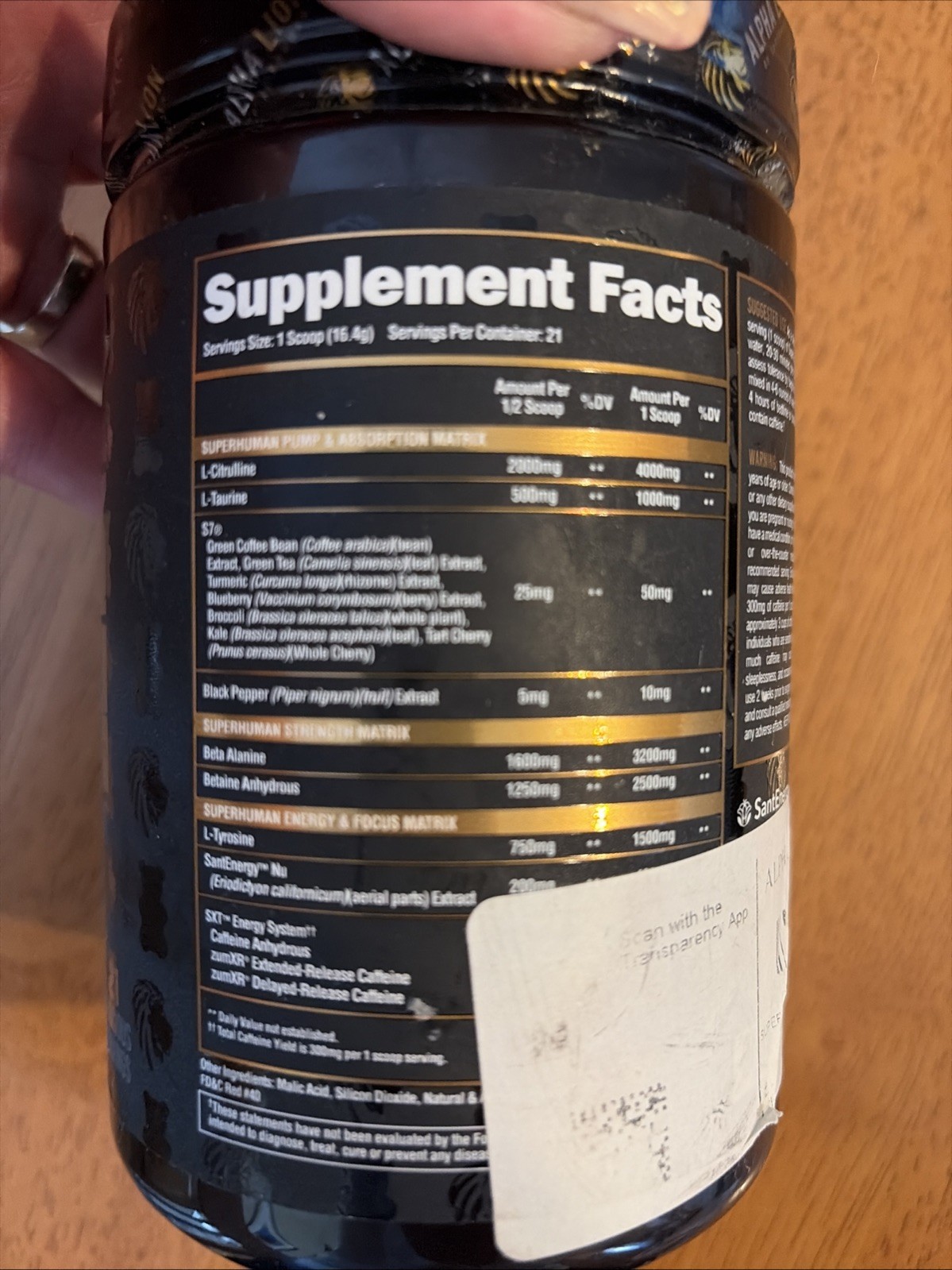 ALPHA LION SUPERHUMAN EXTREME (21 SVG) PRE WORKOUT – Exp 8/25 – Lions Blood