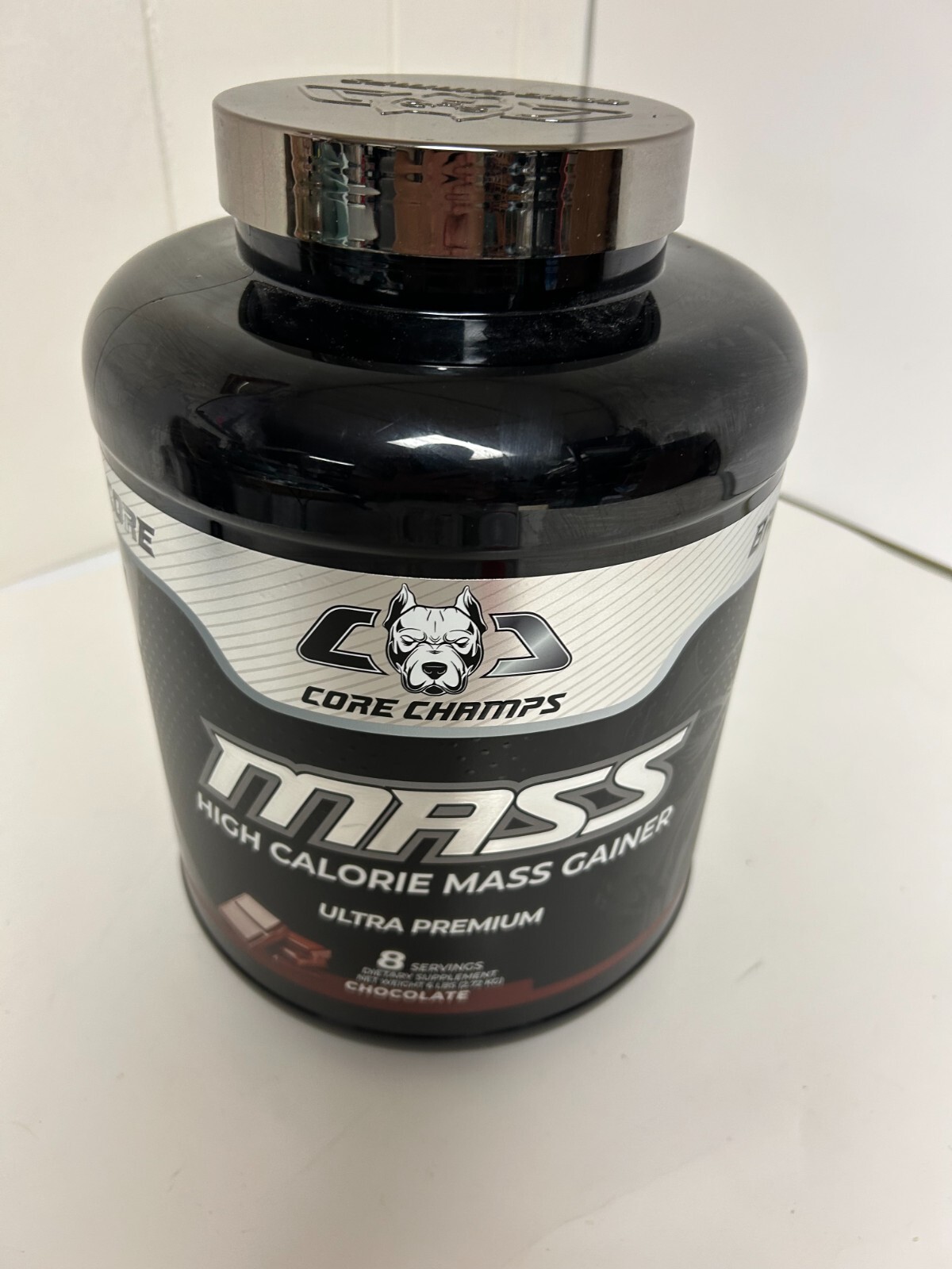 MASS HIGH CALORIE MASS GAINER. CORE CHAMPS FLAVOR CHOCOLATE 6 LBS. NEW