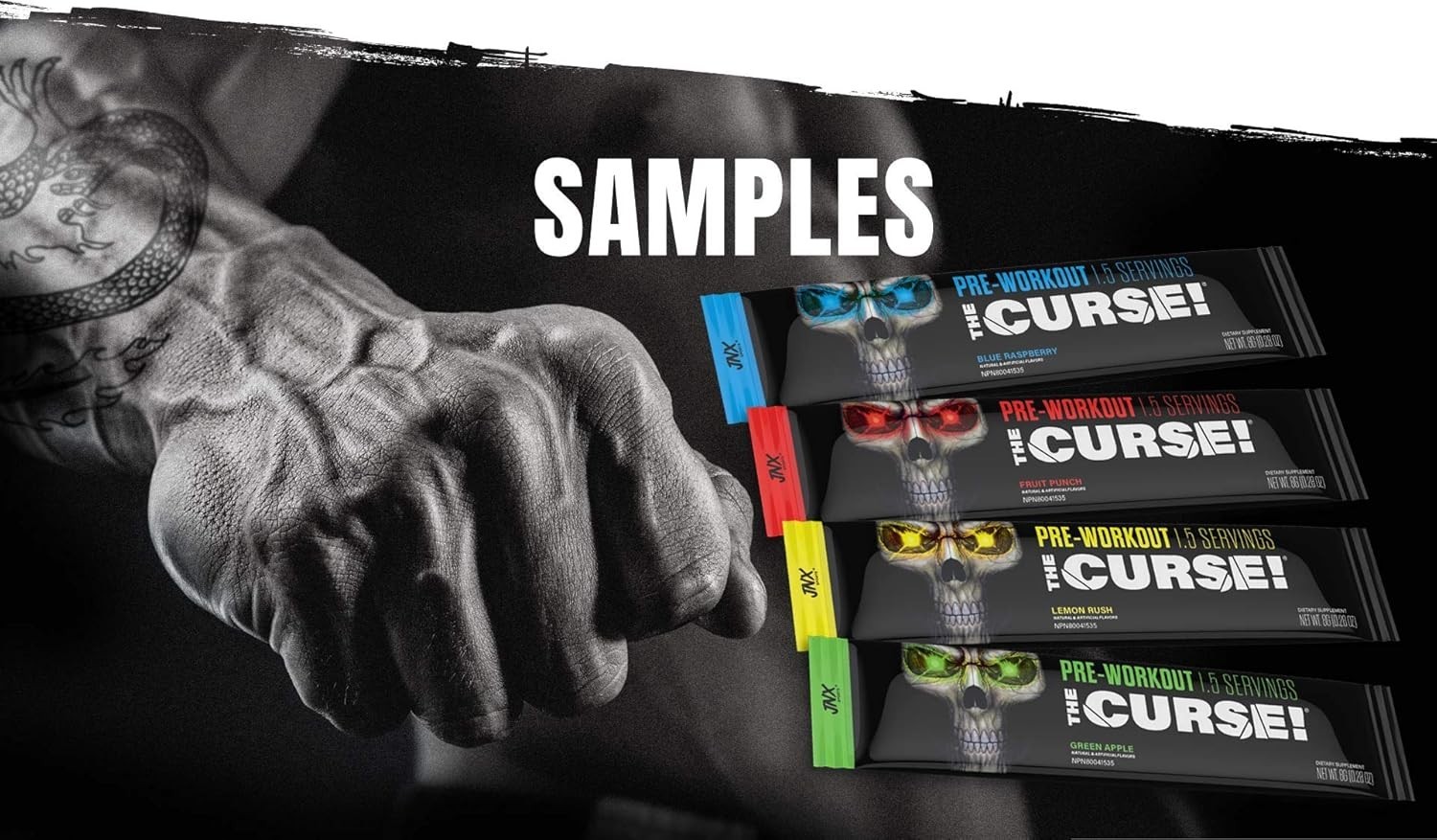 Ultimate Pre Workout Powder Sample Pack – The Curse! for Maximum Performance