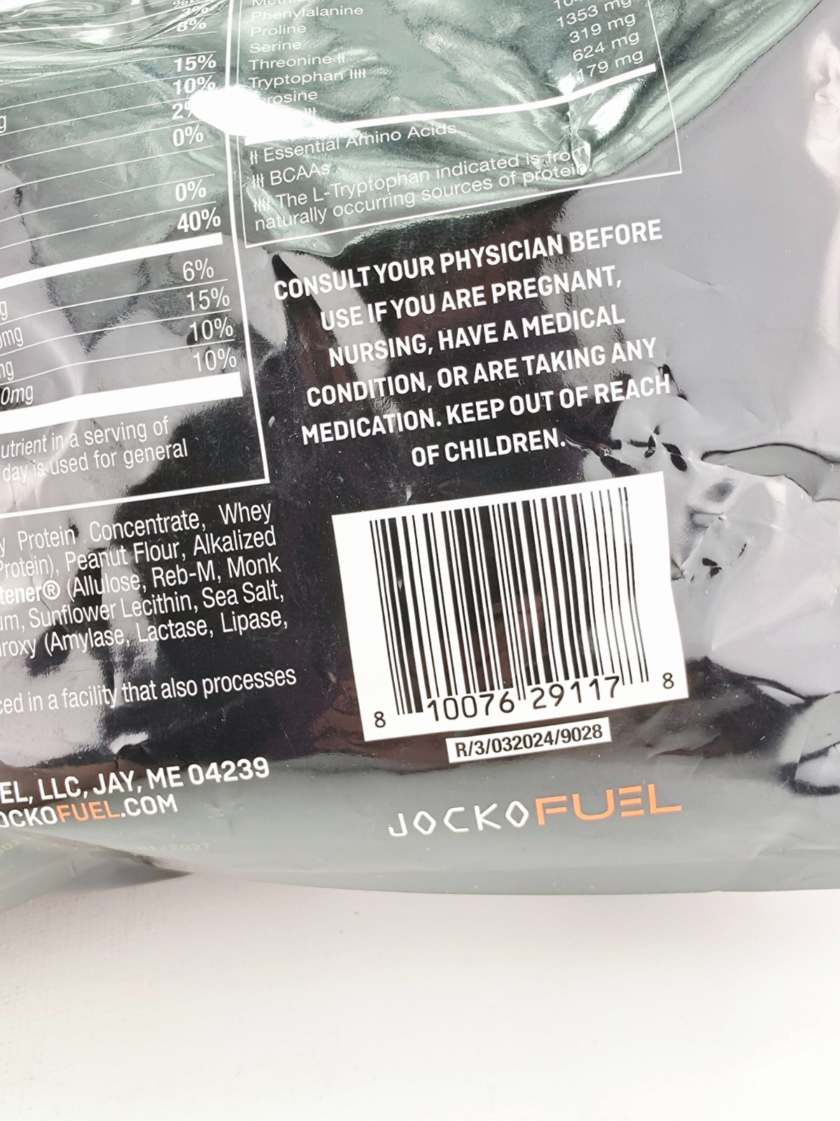 Jocko Fuel Protein Powder Chocolate Peanut Butter 2.3 lb bb3/27